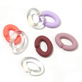 100PC 16x12mm Acrylic Link Chain Charms for Earring Bag Bracelet