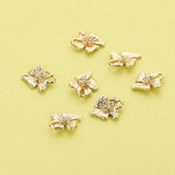 10Pcs 7x10MM Orchid Pendant Charm, DIY Flower Supplies