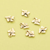10Pcs 7x10MM Orchid Pendant Charm, DIY Flower Supplies