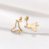 14K Fritillaria Pearl Earrings DIY Accessory