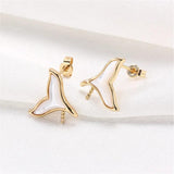 14K Fritillaria Pearl Earrings DIY Accessory