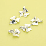 10Pcs 15MM Silver Orchid Pendant Charm DIY Flower Supplies