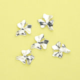 10Pcs 15MM Silver Orchid Pendant Charm DIY Flower Supplies