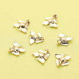 10Pcs 15MM Brass Orchid Pendant Charm, DIY Flower Supplies