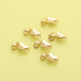 10Pcs Plated Brass Orchid Pendant Charm, DIY Flower Supplies