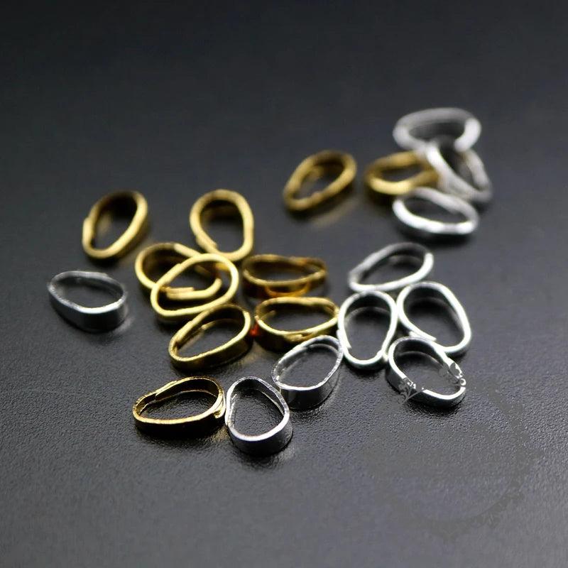 5x7mm Gold/Silver Pendant Bail DIY Supplies