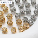 14K Plated Retro Beads DIY Beaded Material Accessories