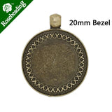 10 PCS 20mm Round Pendant blank for Jewelry making