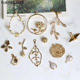 18K Real Jewelry Material DIY Earrings Accessories Bracelet Necklace