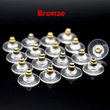 500 Pcs/Lot 11X6MM Plated Earring Stoppers