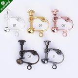 4mm Brass Earring Clip, Earring Finding, 20pcs/lot
