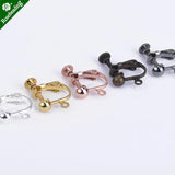 4mm Brass Earring Clip, Earring Finding, 20pcs/lot