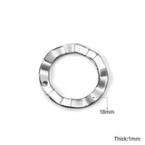 100 Pcs Stainless Steel Hollow Out Pendant Jewelry Making Supplies