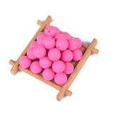 30Pcs 15mm Baby Round Silicone Teething Beads Sensory Necklace Food Mom