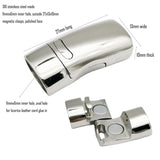 316 Stainless Magnetic Clasp for Bracelet Making 11x6mm
