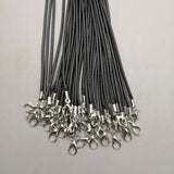 2MM Jewelry Clasp Lobster Clasp Necklace Rope Craft Cord Lanyard 50pcs