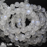 Meihan Top Moonstone Smooth Round Beads for DIY Jewelry Making