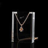 Acrylic Necklace Pendant Display Stand Chain Jewelry Holder