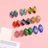 Striped Glass Bubble Beads for DIY Jewelry