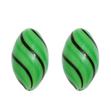 Striped Glass Bubble Beads for DIY Jewelry