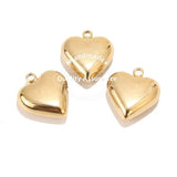 5PCS Stainless Steel Hollow Heart Charm Pendants for DIY Women Jewelry