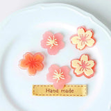 Spring Pink Flower Earrings Materials Pendant Accessories