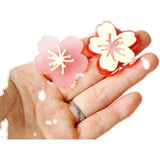 Spring Pink Flower Earrings Materials Pendant Accessories