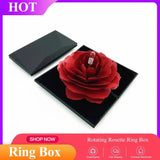 3D Paper Rose Flower Ring Box Engagement/Wedding Ring Surprise