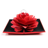 3D Paper Rose Flower Ring Box Engagement/Wedding Ring Surprise