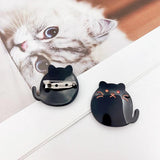 Resin Ackley Cat Brooch DIY Earrings Material Bag Pendant