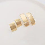 Geometric Rectangle Earrings 925 Silver Needle 14K Gold-packed DIY Earrings