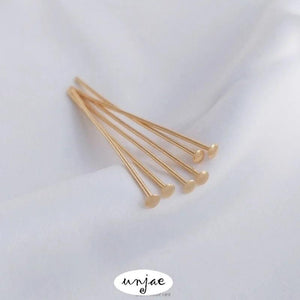 14K Gold-Covered Color-Preserving Curved Big Head T Needle Beaded Needle