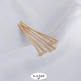 14K Gold-Covered Color-Preserving Curved Big Head T Needle Beaded Needle