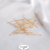 14K Gold-Covered Color-Preserving Curved Big Head T Needle Beaded Needle