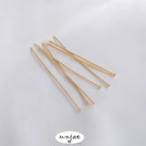 14K Gold-Covered Color-Preserving Curved Big Head T Needle Beaded Needle