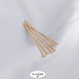 14K Gold-Covered Color-Preserving Curved Big Head T Needle Beaded Needle