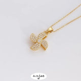 Rotatable Windmill Necklace Pendant Clavicle Chain DIY Accessories