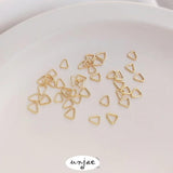 14K Color-Preserving Triangle Clip Buckle Ring DIY Jewelry