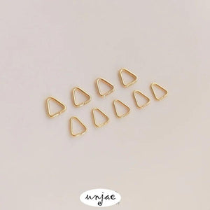 14K Color-Preserving Triangle Clip Buckle Ring DIY Jewelry