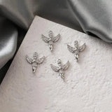 4PCS Angel Small Pendant 14K Necklace Bracelet Charms DIY Brass Accessories