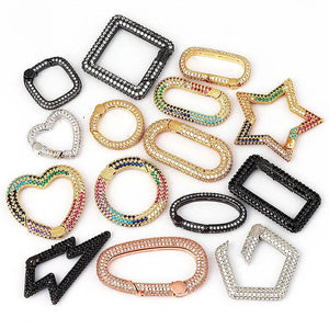 Spring Carabiner Clasp for Metal Chain and Cord