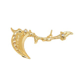 2pcs Devil Sickle Brass Plated Pendant Charms Jewelry DIY Materials