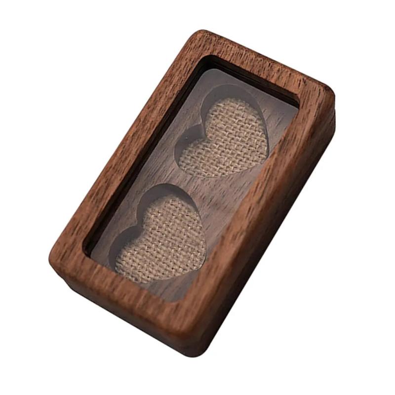 Heart Shape Wedding Ring Box Romantic Replacement Decorative Organizer