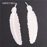 10pcs Copper Feather Plumage Charms Pendants for DIY Jewelry Making