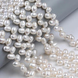 8-9mm Wheat Rice Shape Pearl Strand Top Drilled Pearl Beads