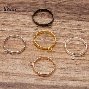 BoYuTe Adjustable Ring Base Settings with One Loop Diy Jewelry Accessories