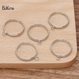 BoYuTe Adjustable Ring Base Settings with One Loop Diy Jewelry Accessories