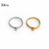 BoYuTe Adjustable Ring Base Settings with One Loop Diy Jewelry Accessories