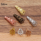 BoYuTe Metal Brass Stamping Filigree Bead Caps Diy Hand Jewelry Accessories