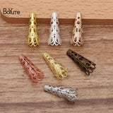 BoYuTe Metal Brass Stamping Filigree Bead Caps Diy Hand Jewelry Accessories